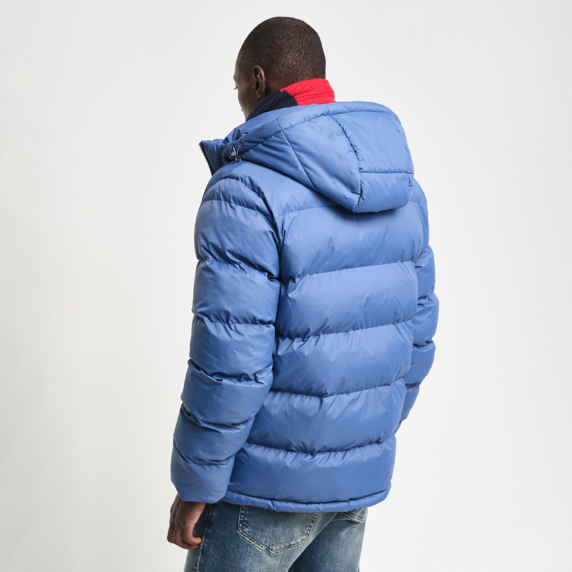 Gant Erkek Mavi Kapüşonlu Mont