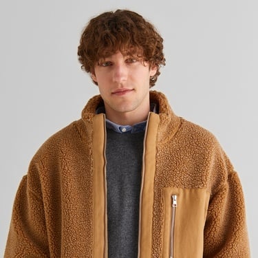  GANT Erkek Kahverengi Dik Yaka Mont