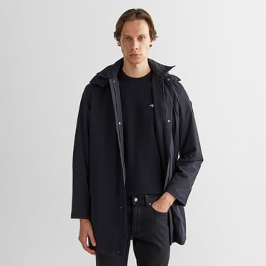  Gant Erkek Siyah Kapüşonlu Mont
