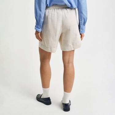  GANT Kadın Krem Relaxed Fit Keten Şort