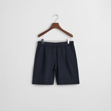  GANT Kadın Lacivert Relaxed Fit Keten Şort