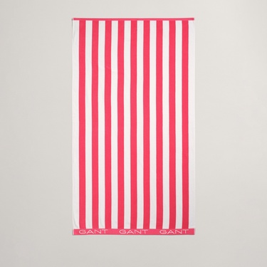  GANT Unisex Pembe Çizgili Havlu