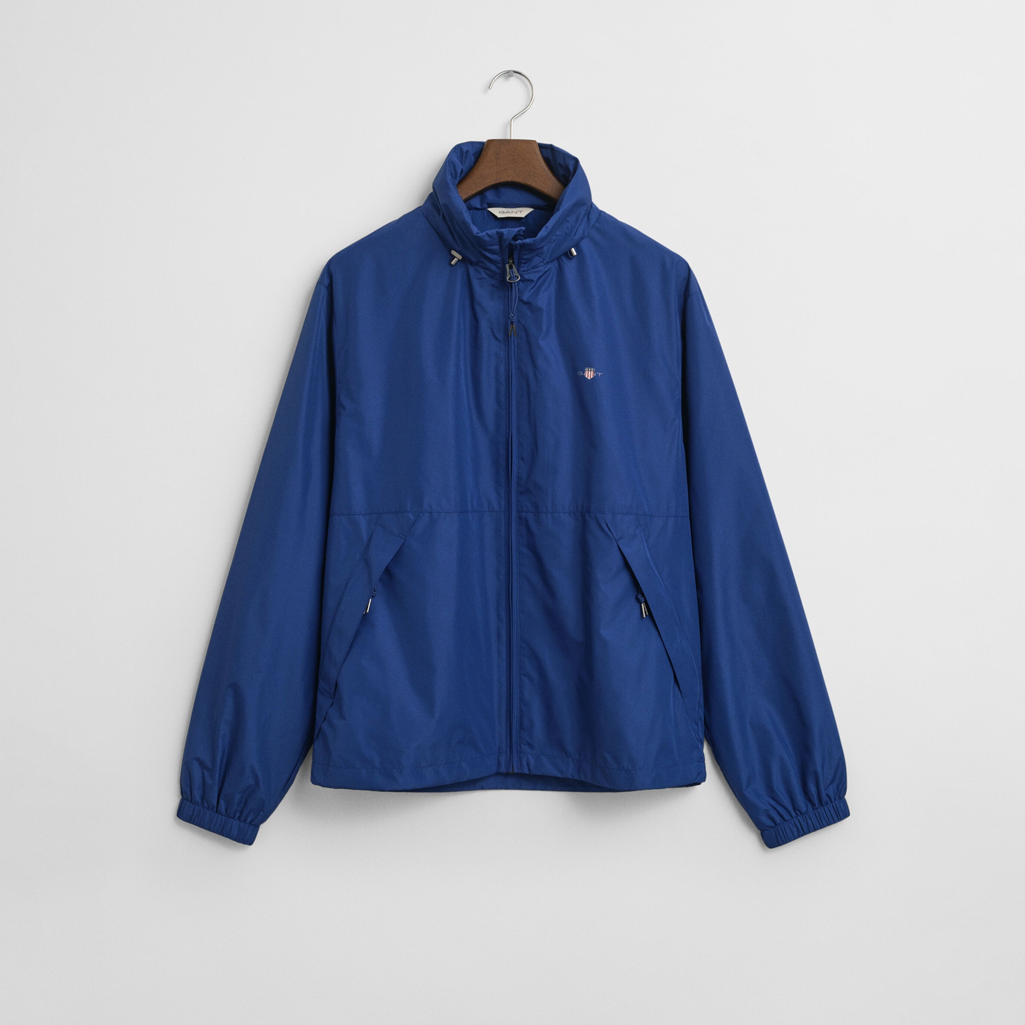 GANT Erkek Lacivert Regular Fit Kapüşonlu Rüzgarlık