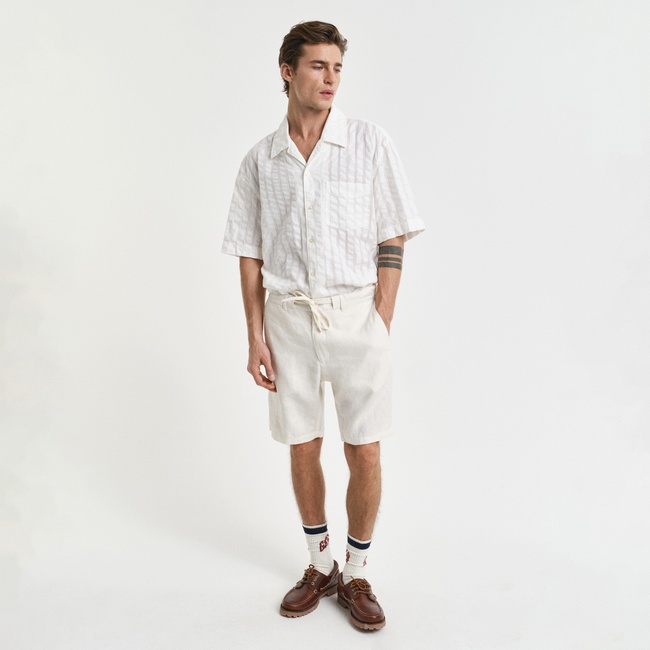  GANT Erkek Krem Relaxed Fit Şort
