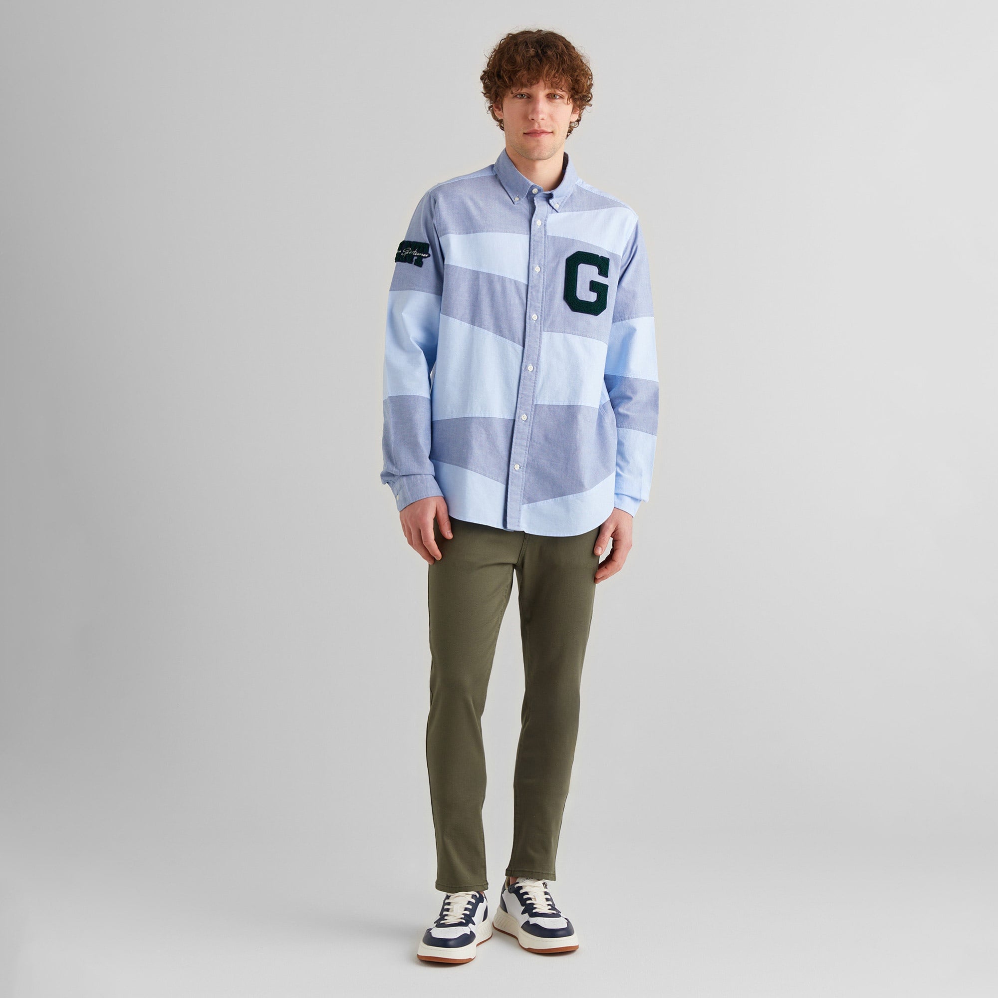 GANT Erkek Yeşil Slim Fit Pantolon