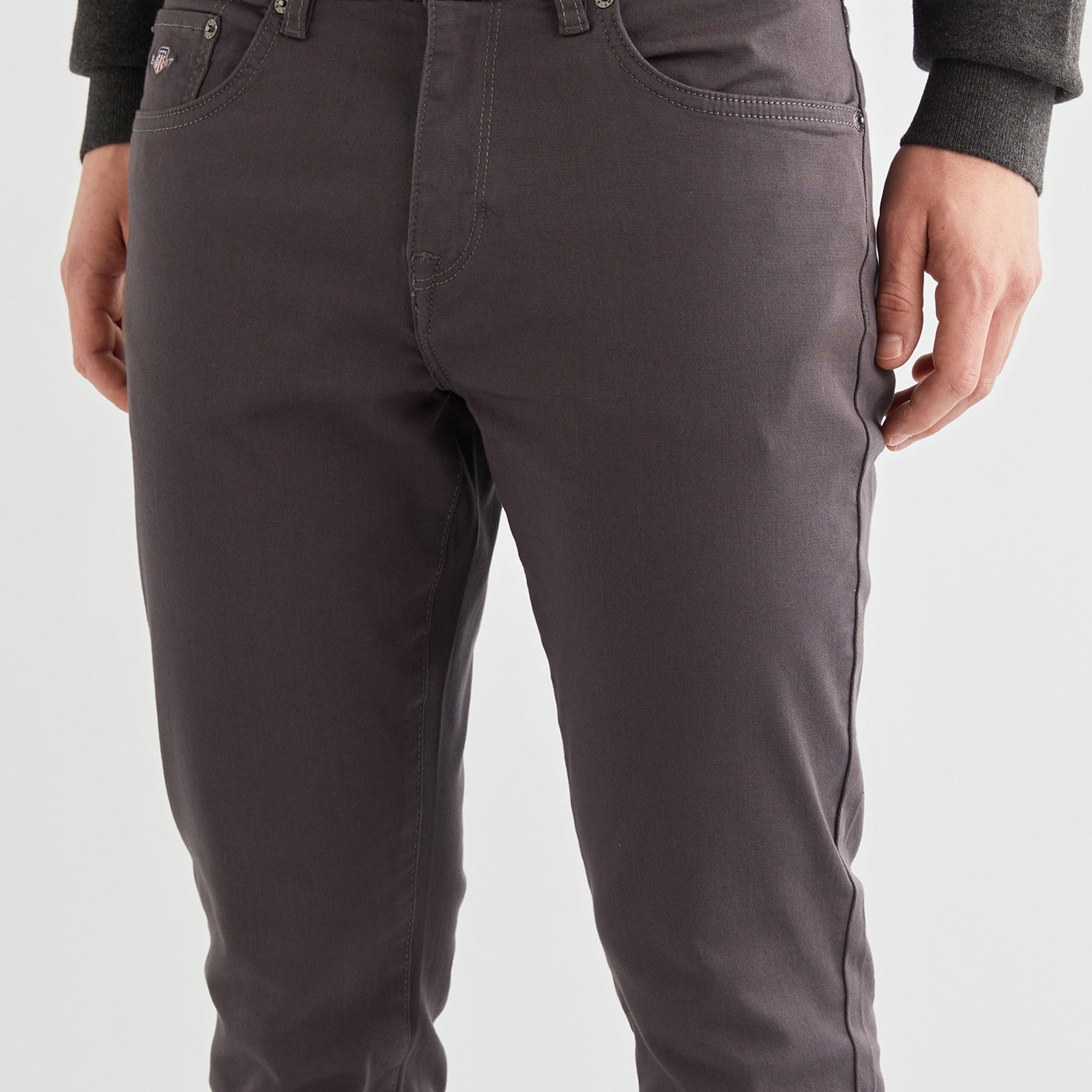 GANT Erkek Gri Slim Fit Pantolon