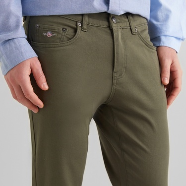  GANT Erkek Yeşil Slim Fit Pantolon