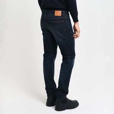  GANT Erkek Lacivert Regular Fit Jean Pantolon