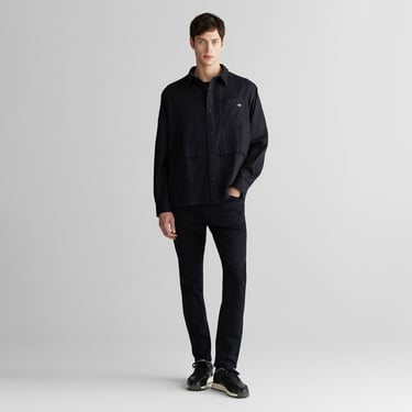  GANT Erkek Siyah Oversize Fit Gömlek
