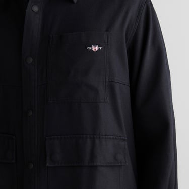  GANT Erkek Siyah Oversize Fit Gömlek