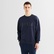 GANT Erkek Siyah Relaxed Fit Bisiklet Yaka Logolu Sweatshirt