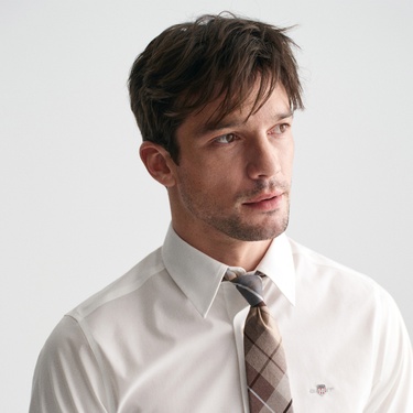  GANT Erkek Beyaz Slim Fit Gömlek