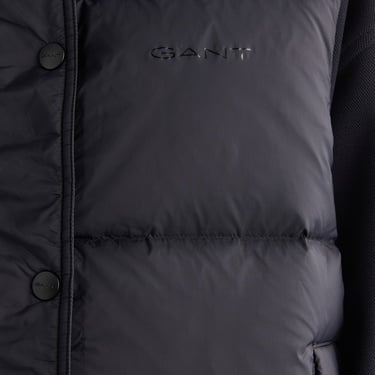  GANT Kadın Siyah Relaxed Fit Fermuarlı Logolu Yelek