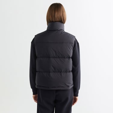  GANT Kadın Siyah Relaxed Fit Fermuarlı Logolu Yelek