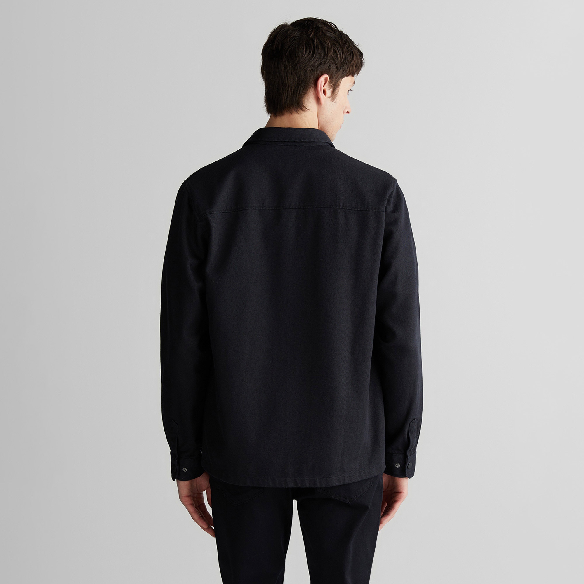 GANT Erkek Siyah Oversize Fit Gömlek