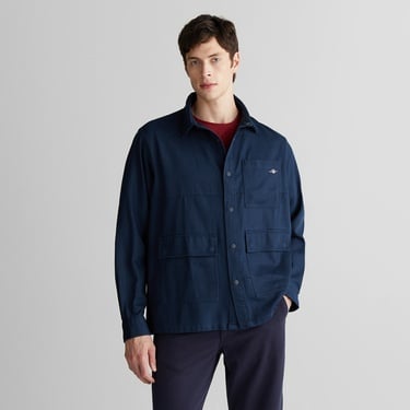  GANT Erkek Lacivert Oversize Fit Gömlek