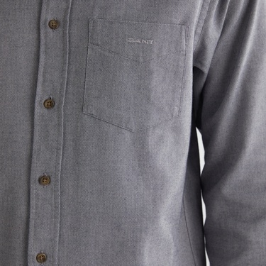  GANT Erkek Lacivert Regular Fit Düğmeli Yaka Gömlek