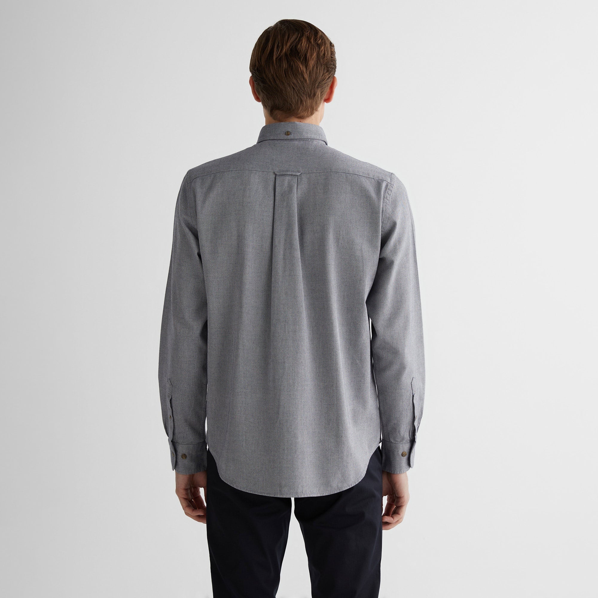 GANT Erkek Lacivert Regular Fit Düğmeli Yaka Gömlek