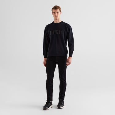  GANT Erkek Siyah Relaxed Fit Bisiklet Yaka Logolu Sweatshirt
