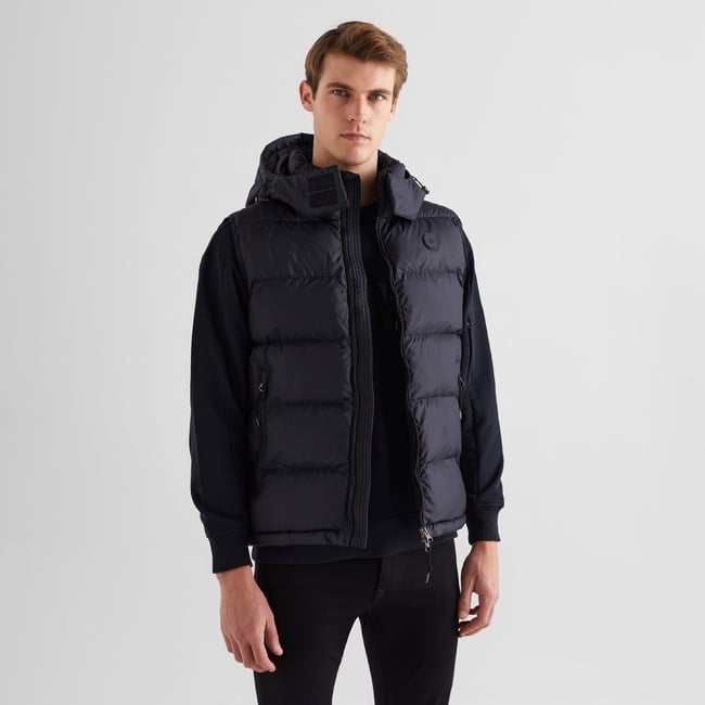  GANT Erkek Siyah Regular Fit Kapüşonlu Yelek