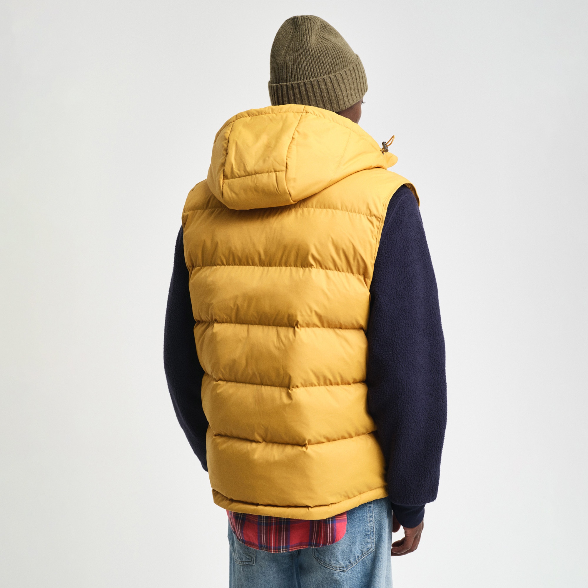 GANT Erkek Sarı Regular Fit Kapüşonlu Yelek