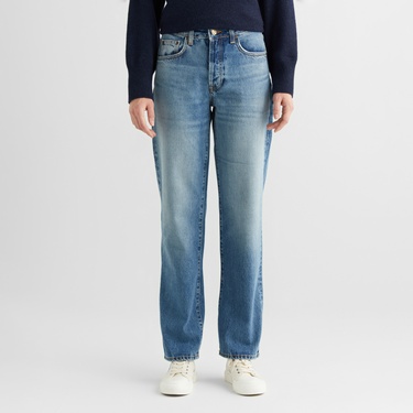  GANT Kadın Mavi Straight Fit Jean Pantolon