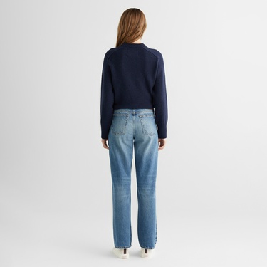  GANT Kadın Mavi Straight Fit Jean Pantolon