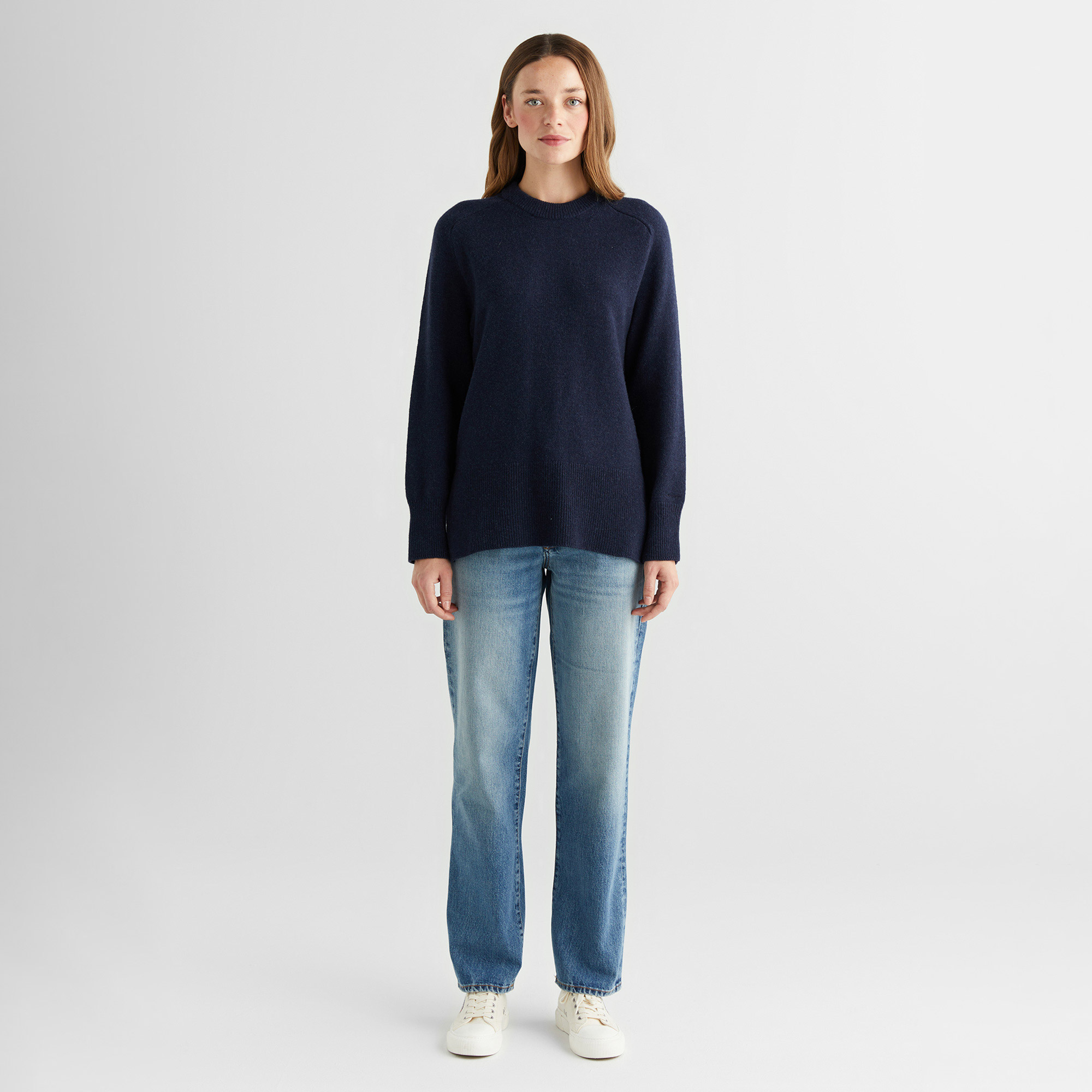  GANT Kadın Mavi Straight Fit Jean Pantolon