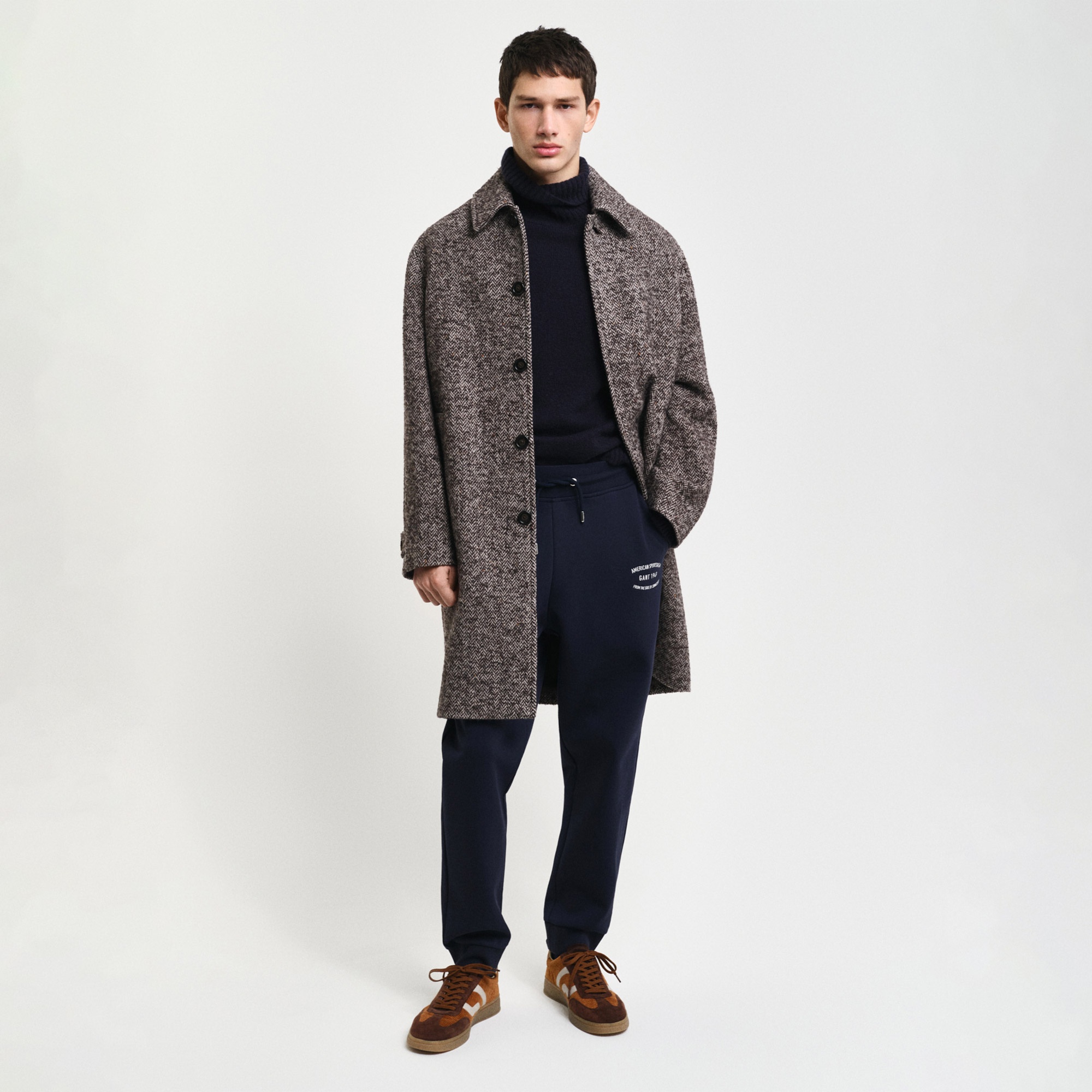 GANT Erkek Lacivert Regular Fit Logolu Eşofman Altı