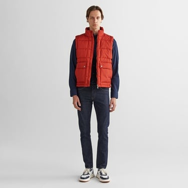  GANT Erkek Bordo Regular Fit Fermuarlı Yelek