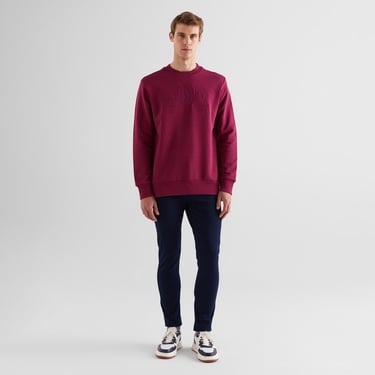  GANT Erkek Bordo Regular Fit Bisiklet Yaka Logolu Sweatshirt