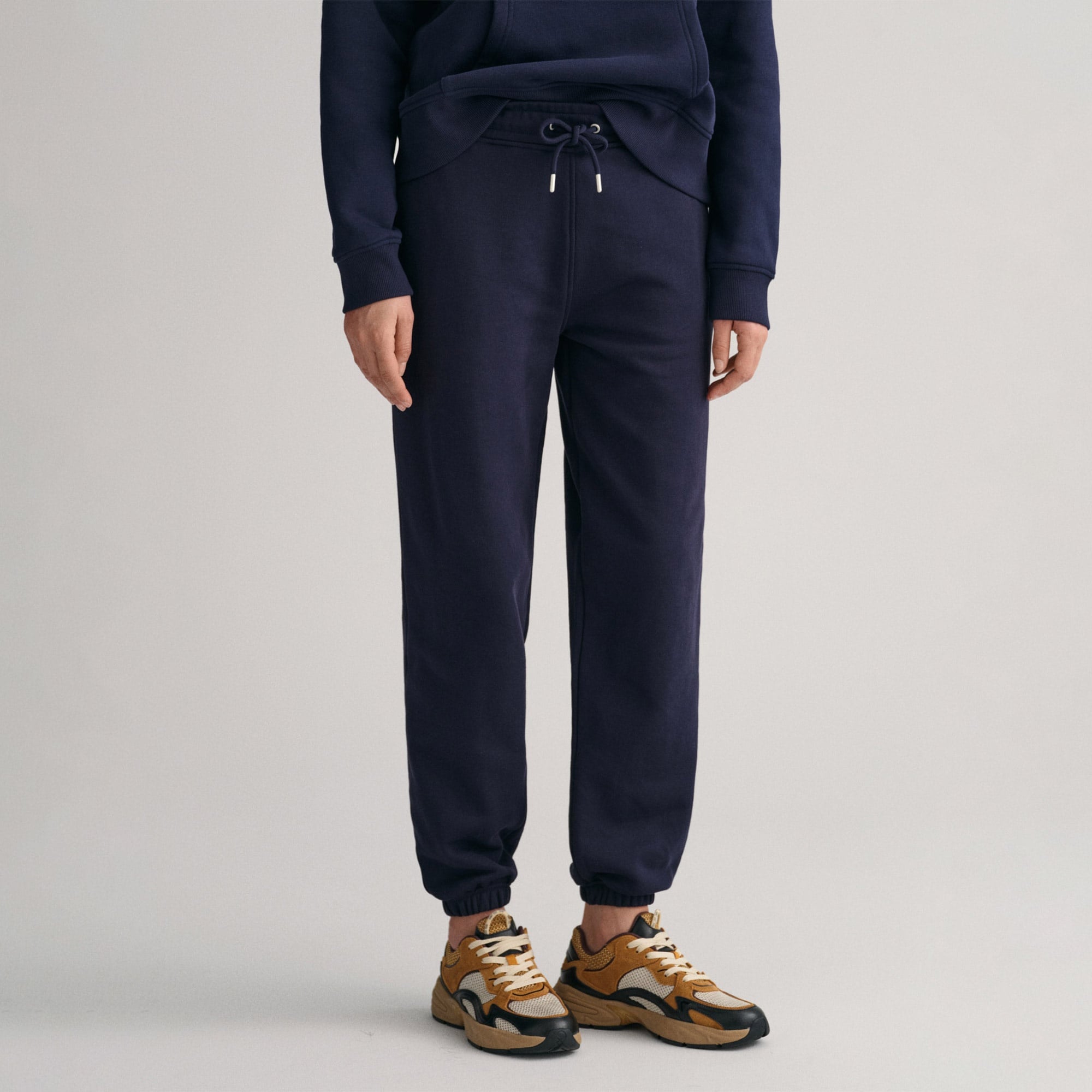 GANT Kadın Lacivert Relaxed Fit Logolu Eşofman Altı