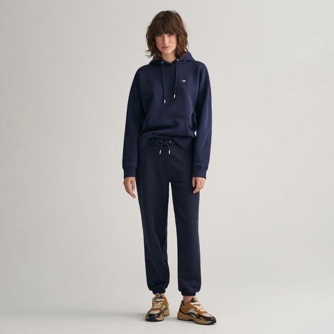  GANT Kadın Lacivert Relaxed Fit Logolu Eşofman Altı