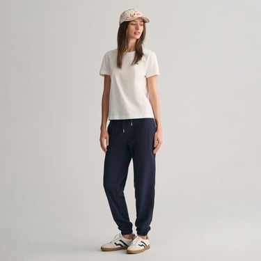  GANT Kadın Lacivert Relaxed Fit Logolu Eşofman Altı