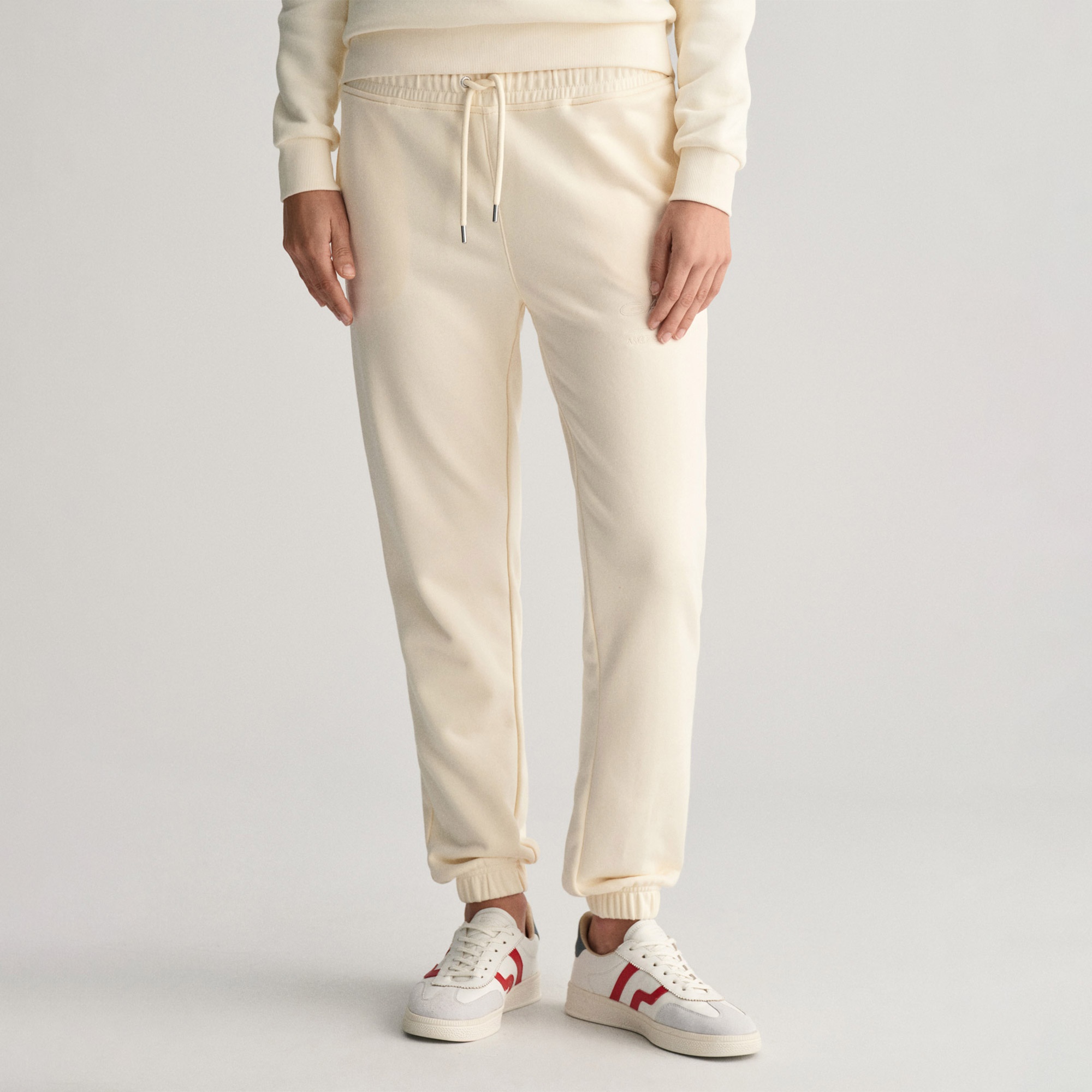 GANT Kadın Beyaz Regular Fit Eşofman Altı