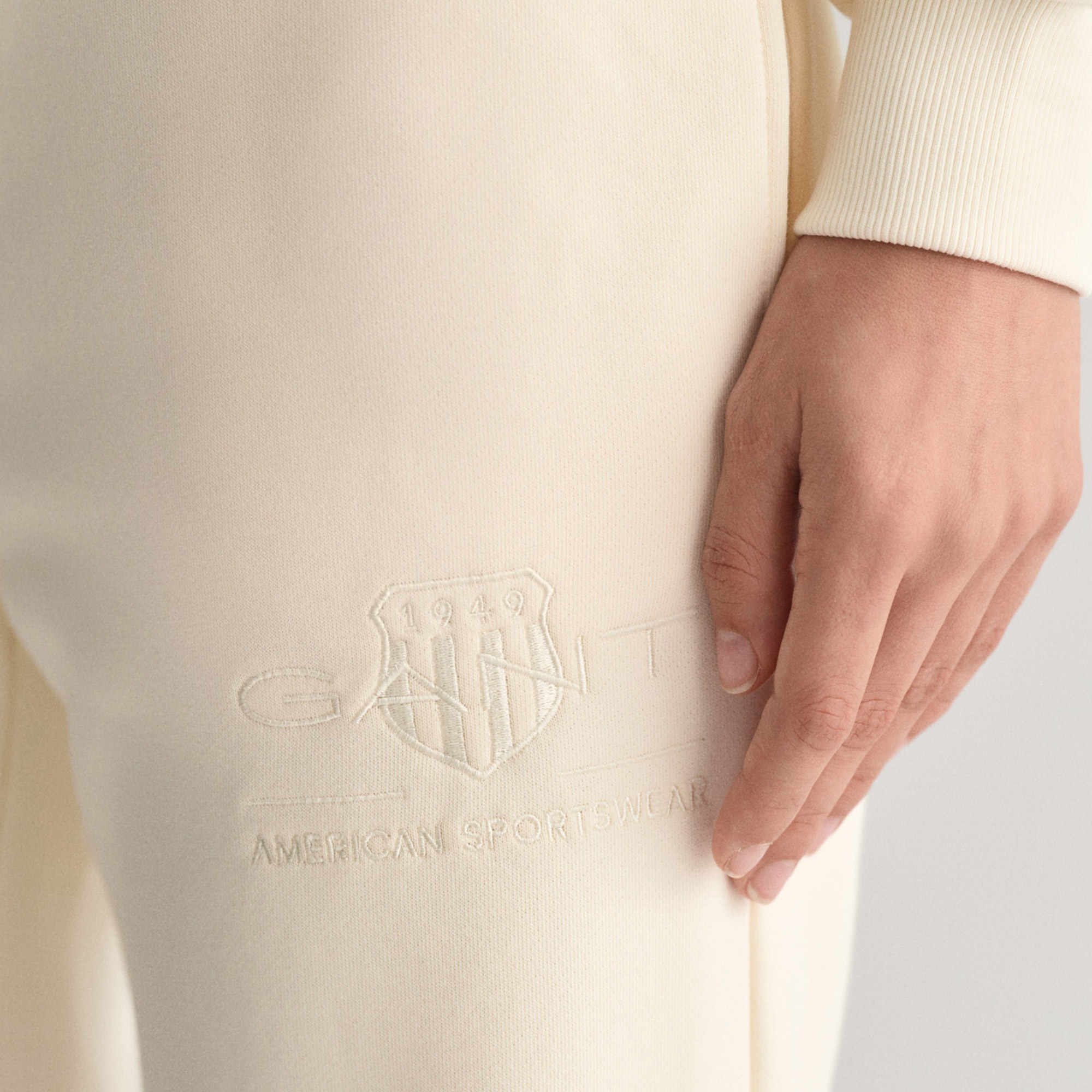 GANT Kadın Beyaz Regular Fit Eşofman Altı