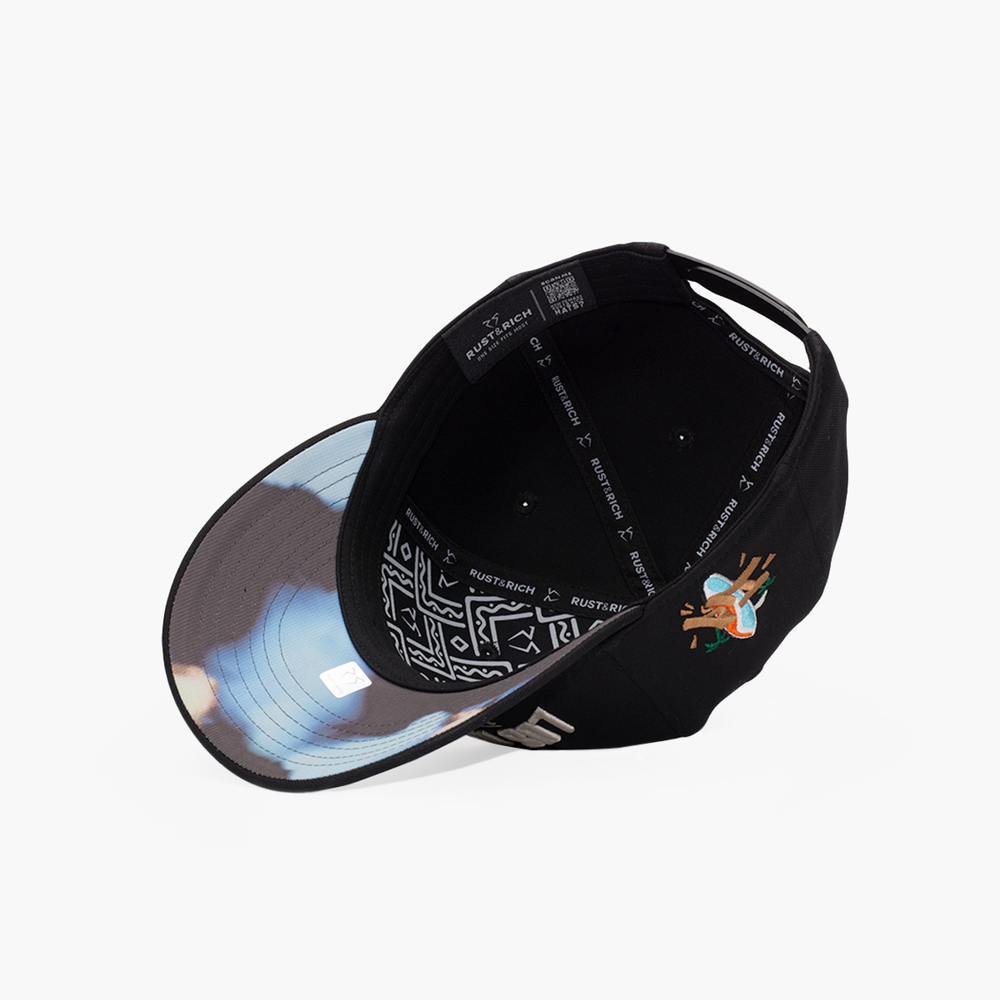 RustandRich Kadın Erkek Siyah Baseball Şapka-Curved Visor-City's Collection-Los Angeles