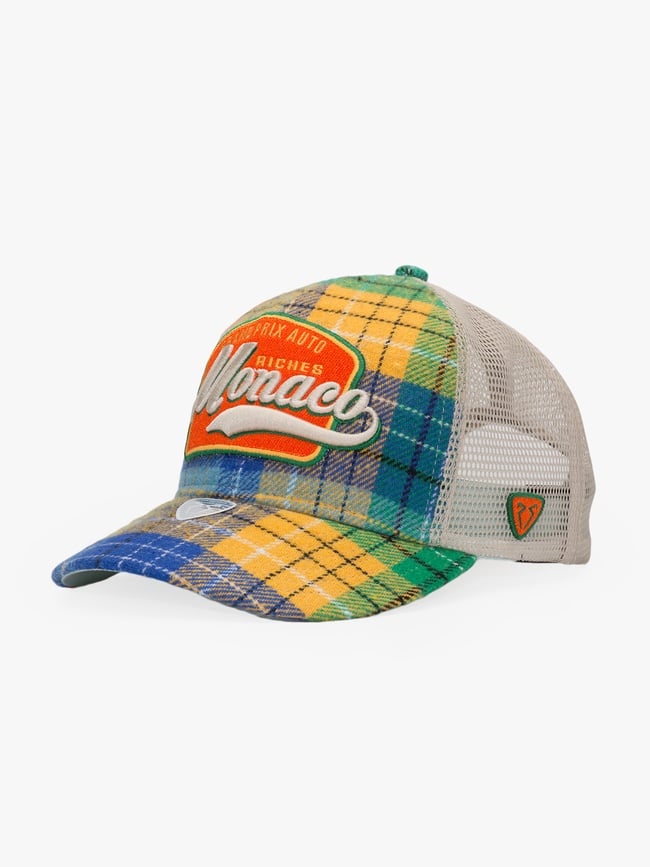  RustandRich Kadın Erkek Yeşil Baseball Şapka-Curved Visor-City's Collection-Monaco