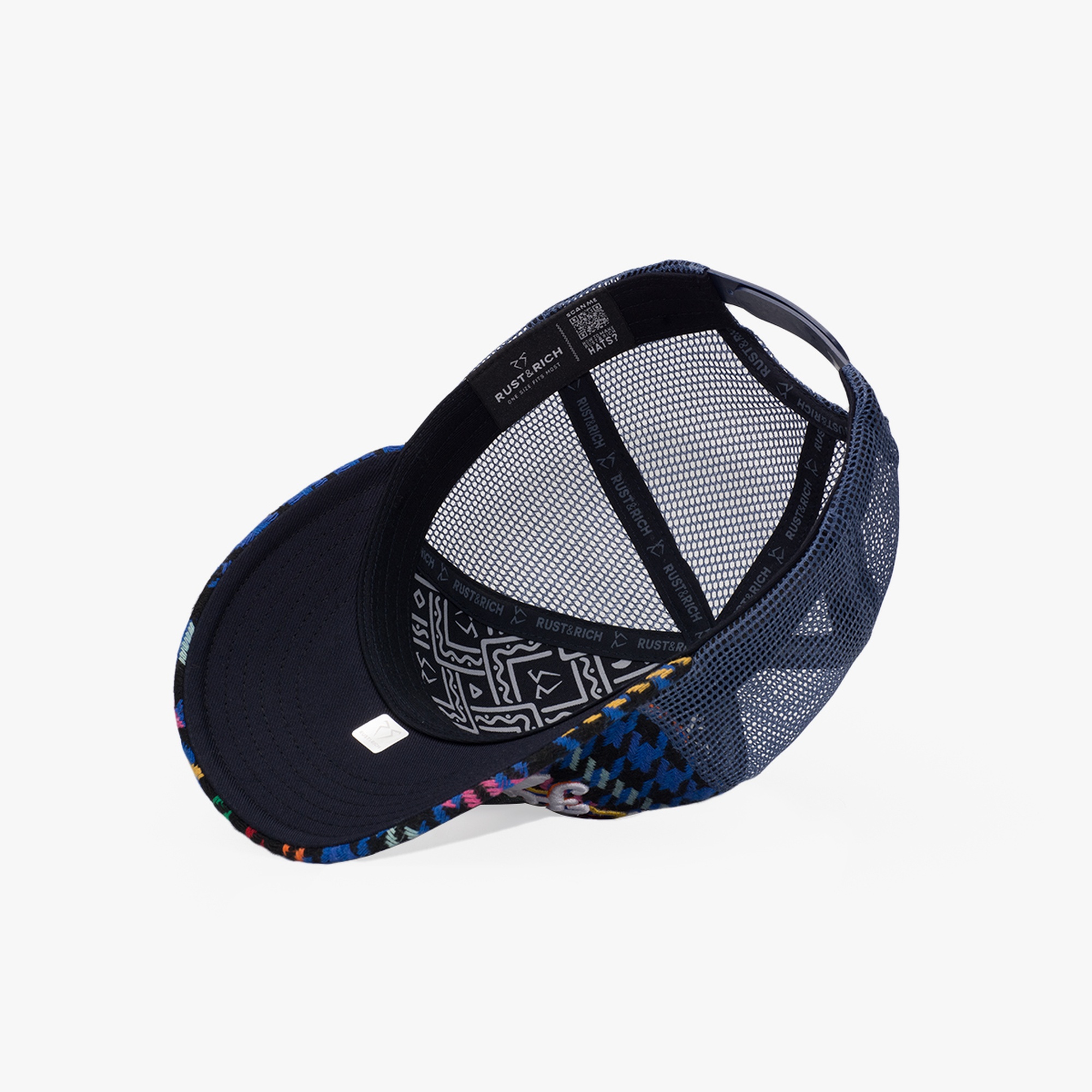 RustandRich Kadın Erkek İndigo Baseball Şapka-Curved Visor-City's Collection-Havana