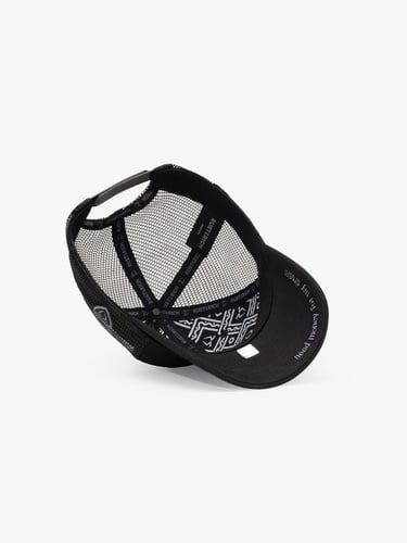  RustandRich Kadın Erkek Siyah/Gümüş Baseball Şapka-Timeless Collection-Mini Boss