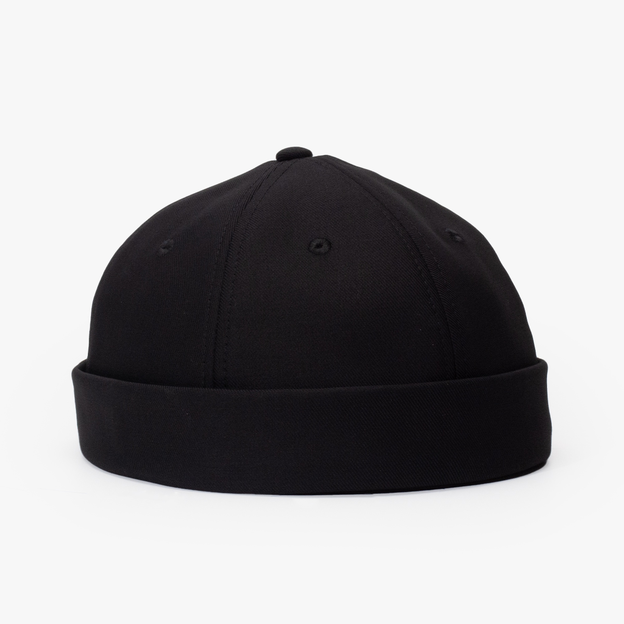 RustandRich Kadın Erkek Siyah Docker  Şapka-Timeless Collection-Casual