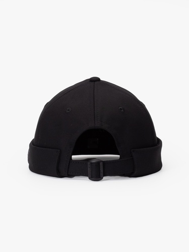  RustandRich Kadın Erkek Siyah Docker  Şapka-Timeless Collection-Casual