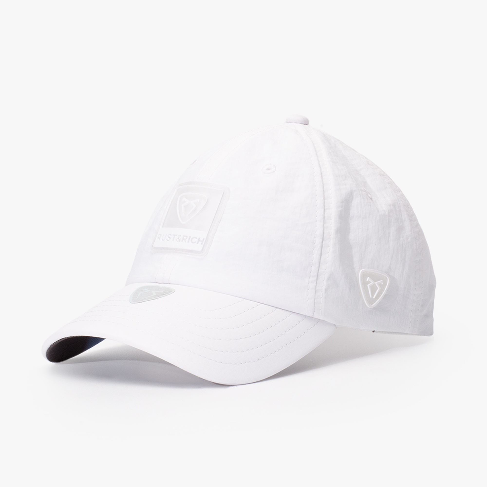 RustandRich Kadın Erkek Beyaz Baseball Şapka-Move's Collection-Gym