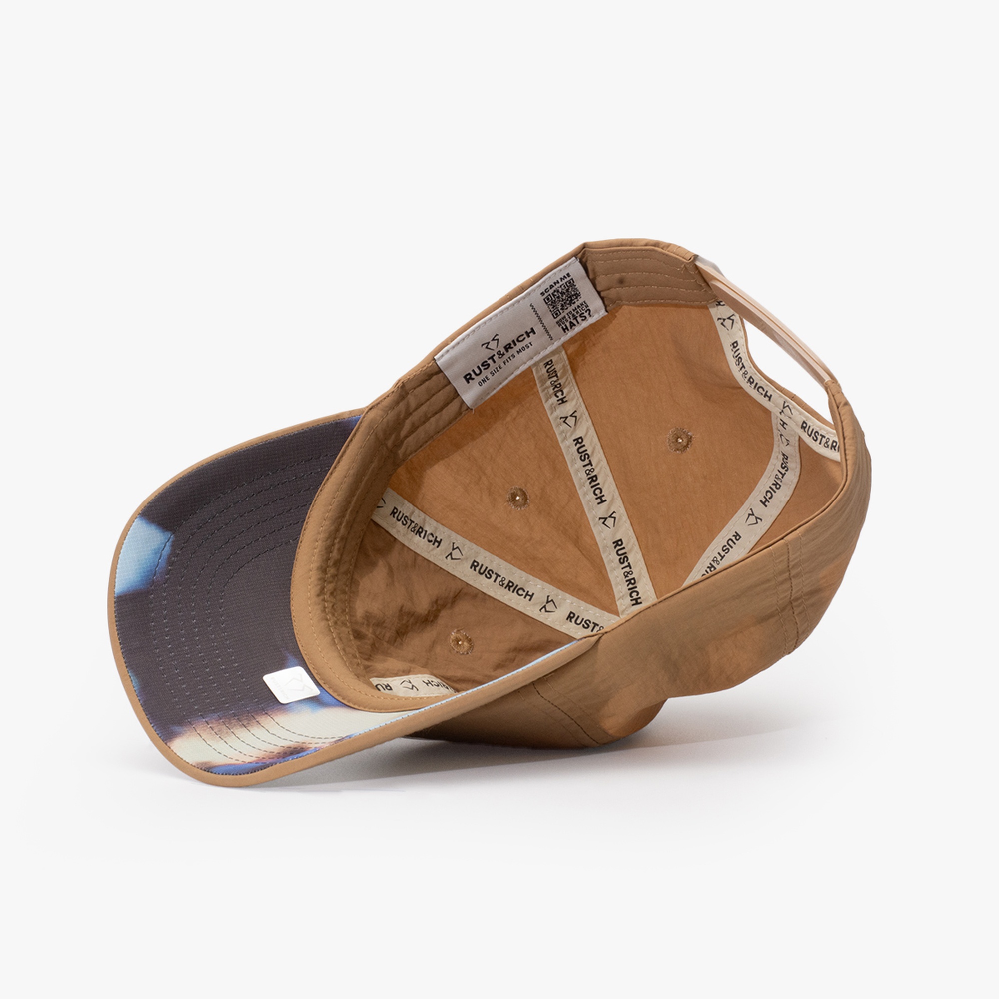 RustandRich Kadın Erkek Bej Baseball Şapka-Move's Collection-Gym