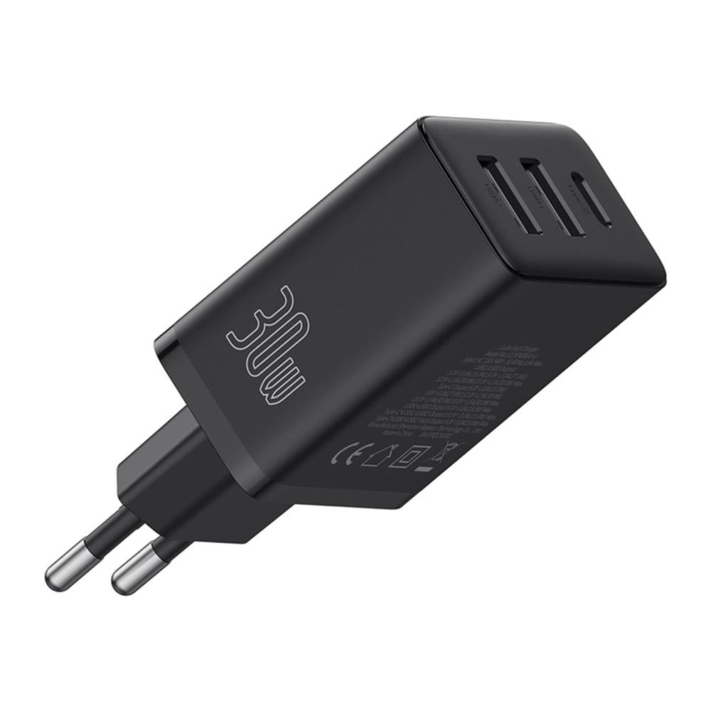  Baseus Cube Fast Charger 2U+C 30W EU Cluster Black P10111402113-00