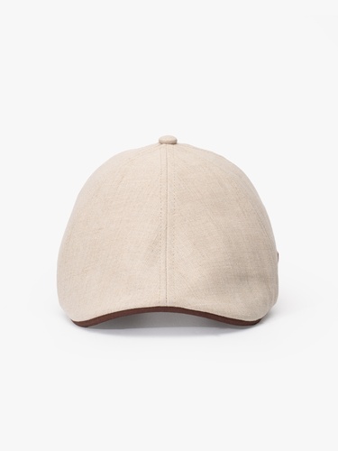  RustandRich Kadın Erkek Natural Casket Şapka-Timeless Collection-Linen