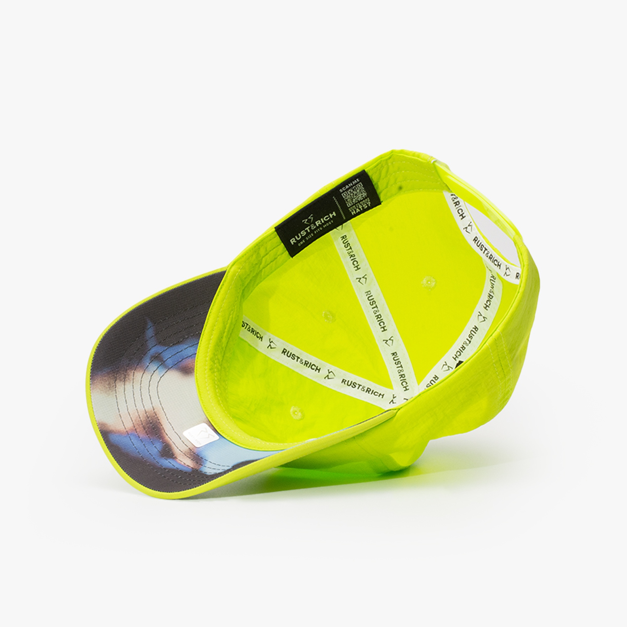 RustandRich Kadın Erkek Neon Sarı Baseball Şapka-Move's Collection-Gym