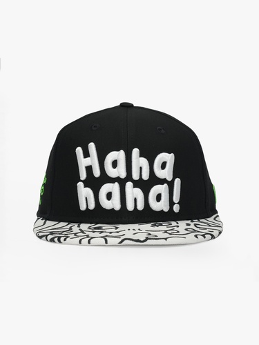  RustandRich Kadın Erkek Siyah Snapback Şapka-Art Collection-Doodle