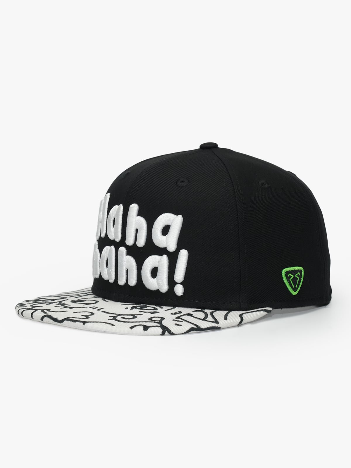  RustandRich Kadın Erkek Siyah Snapback Şapka-Art Collection-Doodle