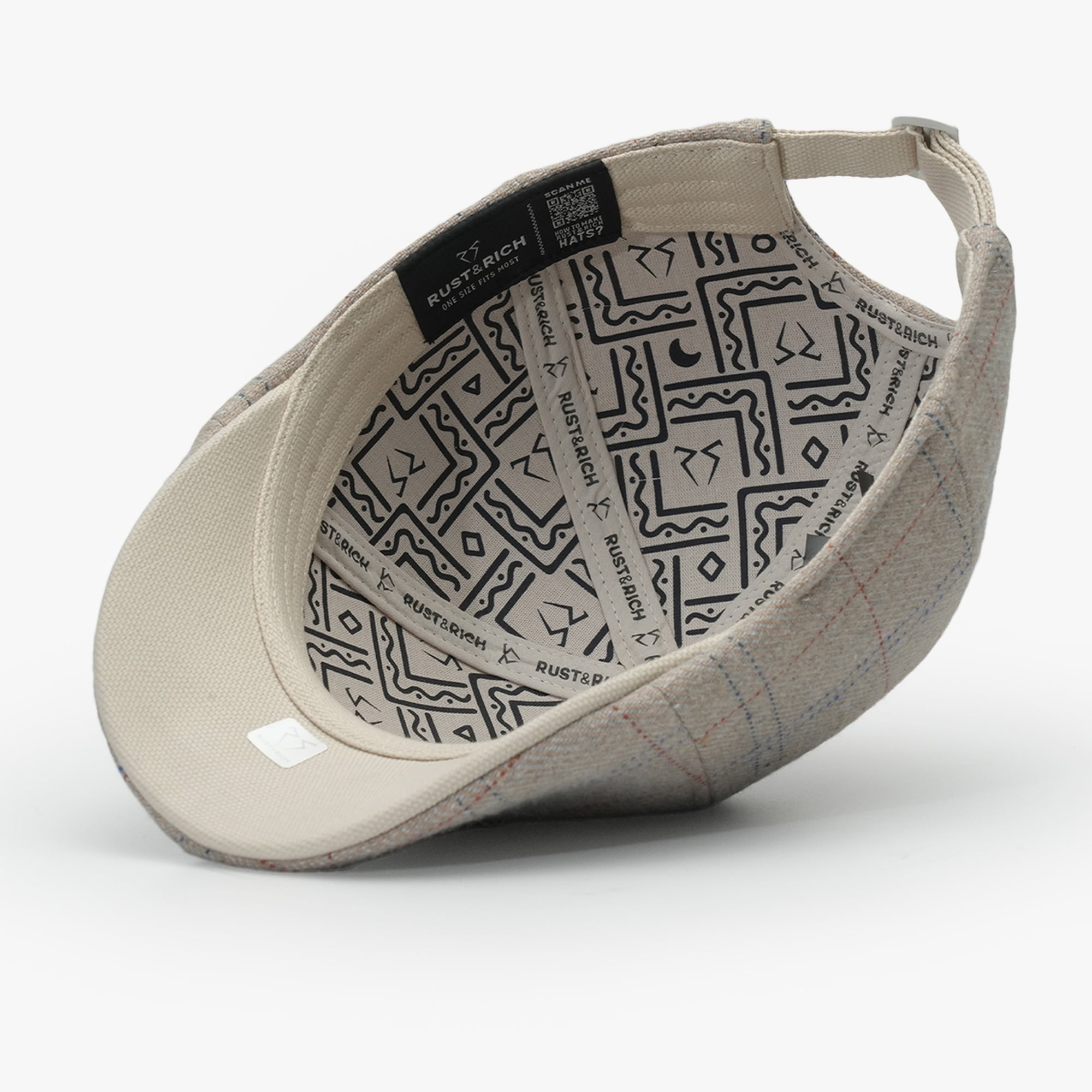 RustandRich Kadın Erkek Gri Casket Şapka-Premium Collection-Scotland